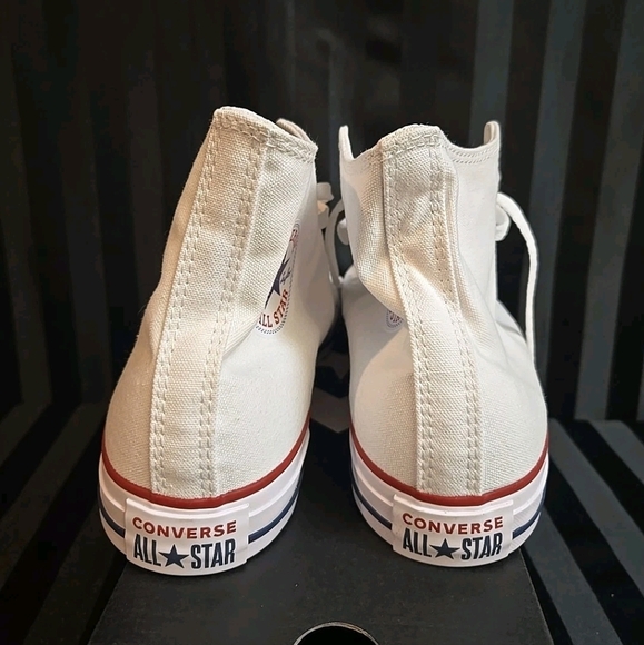 Unisex Converse Chuck Taylor All Star Hi Top Sneakers Men US 9 Women US 11 White - Picture 4 of 9